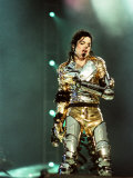 Michael Jackson on Stage in Sheffield, July 1997 Photographie