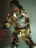 Michael Jackson on Stage in Prague, September 8, 1996 Photographie