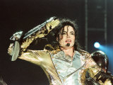 Michael Jackson Performing on Stage in Sheffield, July 10, 1997 Fotografie-Druck