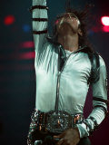 Michael Jackson Performing on Stage at Wembley During the Bad Concert Tour, July 14, 1997 Photographic Print