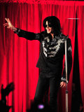 Michael Jackson at the O2 Arena in London, Where He Unveiled Plans for His Comeback, March 5, 2009 Photographie
