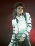 Michael Jackson Performing on Stage at Wembley During the Bad Concert Tour, July 14, 1997 Photographic Print
