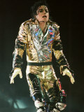 Michael Jackson on Stage in Prague, September 8, 1996 Fotografie-Druck