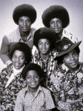 The Jacksons Pop Group with Michael Jackson from 1972 Fotografisk tryk The Jacksons Pop Group with Michael Jackson from 1972 Fotografisk tryk