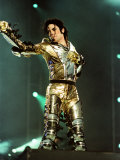 Michael Jackson on Stage in Sheffield, July 1997 Fotografisk tryk