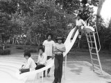 The Jackson Five at Home in Los Angeles, February 23, 1973 Fotografisk tryk The Jackson Five at Home in Los Angeles, February 23, 1973 Fotografisk tryk