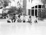 The Jackson Five Poolside at Home in Los Angeles, February 23, 1973 Photographic Print