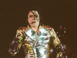 Michael Jackson on Stage in Prague, September 8, 1996 Photographie