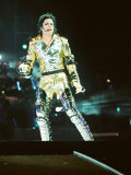 Michael Jackson on Stage in Prague, September 8, 1996 Photographie