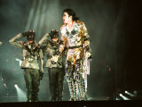 Michael Jackson on Stage in Prague, September 8, 1996 Fotografie-Druck