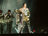 Michael Jackson on Stage in Prague, September 8, 1996 Fotografie-Druck