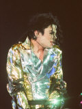 Michael Jackson on Stage in Prague, September 8, 1996 Photographie