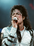 Michael Jackson in Concert at Wembley, July 15, 1988 Photographic Print