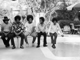 The Jackson Five at Home in Los Angeles, February 23, 1973 Fotografisk tryk The Jackson Five at Home in Los Angeles, February 23, 1973 Fotografisk tryk