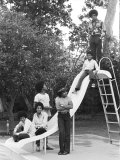 The Jackson Five at Home in Los Angeles, February 23, 1973 Photographic Print