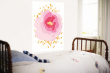 Peonía rosa Mural por Avalisa