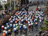 Third Stage of Tour de France, Leaving Old-Port Marseille, July 7, 2009 Lámina fotográfica