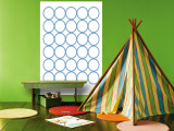 Blue Circles Wall Mural by Avalisa 