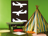 Brown Planes Wall Mural by Avalisa 
