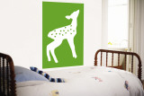 Green Fawn Wall Mural by Avalisa 