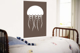 Brown Jellyfish Wall Mural by Avalisa 