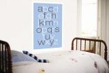 Blue Alphabet Wall Mural by Avalisa 