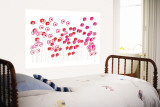 Pink Wild Flowers Reproduction murale géante par Avalisa 