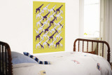 Yellow Giraffe Pattern Mural por Avalisa Yellow Giraffe Pattern Mural por Avalisa
