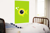 Green Fisheye Wall Mural by Avalisa 