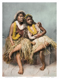 Bellezas hawaianas de época Arte