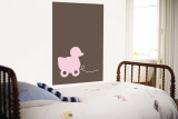 Brown Ducky Wall Mural by Avalisa 