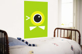 Green Duck Eye Wall Mural by Avalisa 