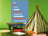 Blue Counting Apples Wall Mural by Avalisa 
