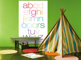 Rainbow Alphabet Wall Mural by Avalisa 