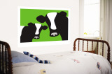 Green Cows Muurposter van Avalisa Green Cows Muurposter van Avalisa