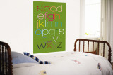 Green Rainbow Alphabet Wandgemälde von Avalisa 