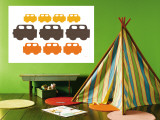 Orange Cars Wall Mural by Avalisa 