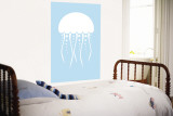 Blue Jellyfish Mural por Avalisa