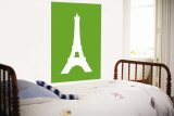 Green Eiffel Tower Wall Mural by Avalisa 