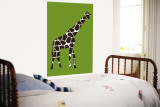 Green Giraffe Wandgemälde von Avalisa 