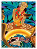 The Hawaiian Luau, Menu Cover, c. 1930s Prints by Frank MacIntosh