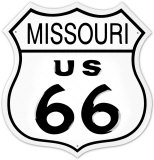 Route 66 Missouri Plakietka emaliowana