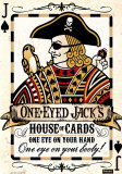 One-eyed Jack, House of Cards.  One Eye on your Hands, One Eye on your Booty! Plaque en métal