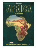 Africa by Clipper, c.1949 Lámina giclée Africa by Clipper, c.1949 Lámina giclée