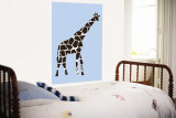Blue Giraffe Mural por Avalisa