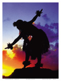 Red Sunset, Maui, Hawaii Affiches par Ronald Laes