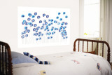 Blue Wildflowers Wall Mural by Avalisa 