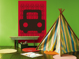 Red Auto Wall Mural by Avalisa 