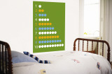 Green Counting Apples Wall Mural by Avalisa 