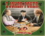 The Three Stooges - 3 Joker Poker Plakietka emaliowana